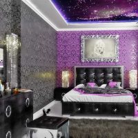 bright apartment style in purple photo