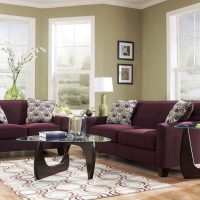 light purple sofa in the decor of the corridor picture