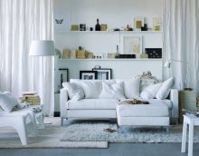 light white furniture in the decor of the corridor picture