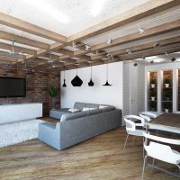 light loft style apartment decor