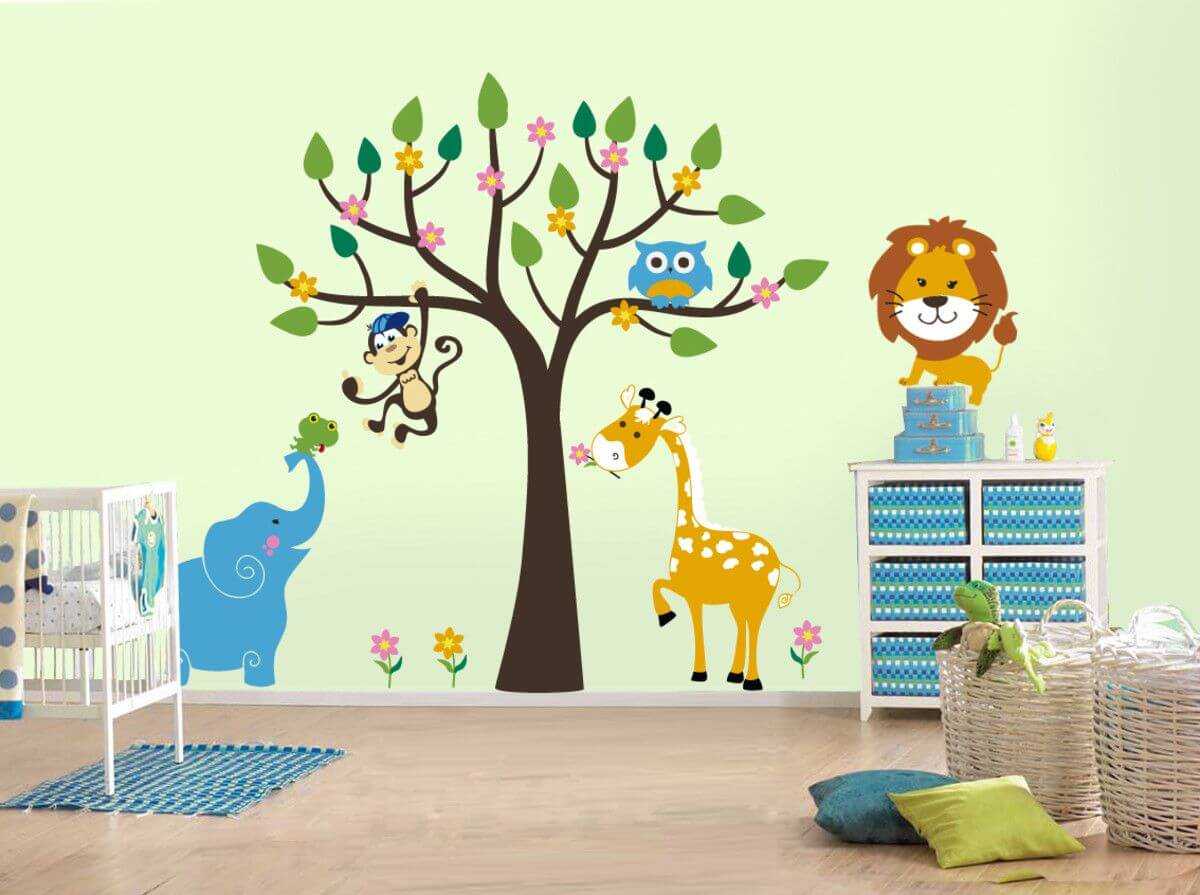 idea of ​​bright decoration for children