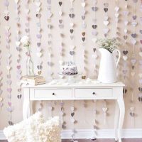 idea of ​​a light holiday decor paper photo