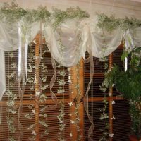 classic window decoration tulle photo