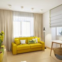 gaya rumah yang indah dalam gambar warna mustard