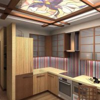 modern interior apartment in oriental style photo