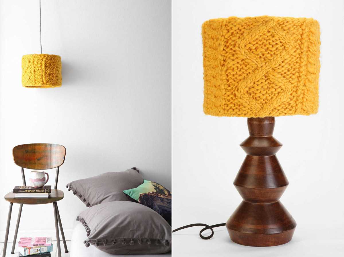 do-it-yourself bright lampshade decoration