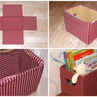 beautiful decoration of DIY storage boxes photo