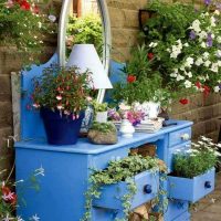 unusual design of a chest of drawers