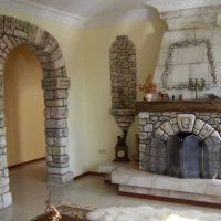 bright flexible stone in the interior of the bedroom picture