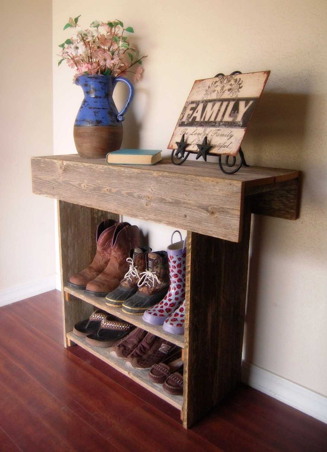 unusual design of a bedroom with old boards