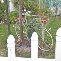 unusual decoration of a country house decor with stones photo