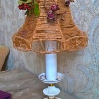 do-it-yourself original lampshade decoration photo