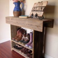 light decor of the apartment with old boards picture