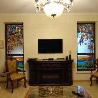 classic stained glass bedroom style picture