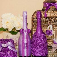 original bottle decoration with decorative ribbons picture