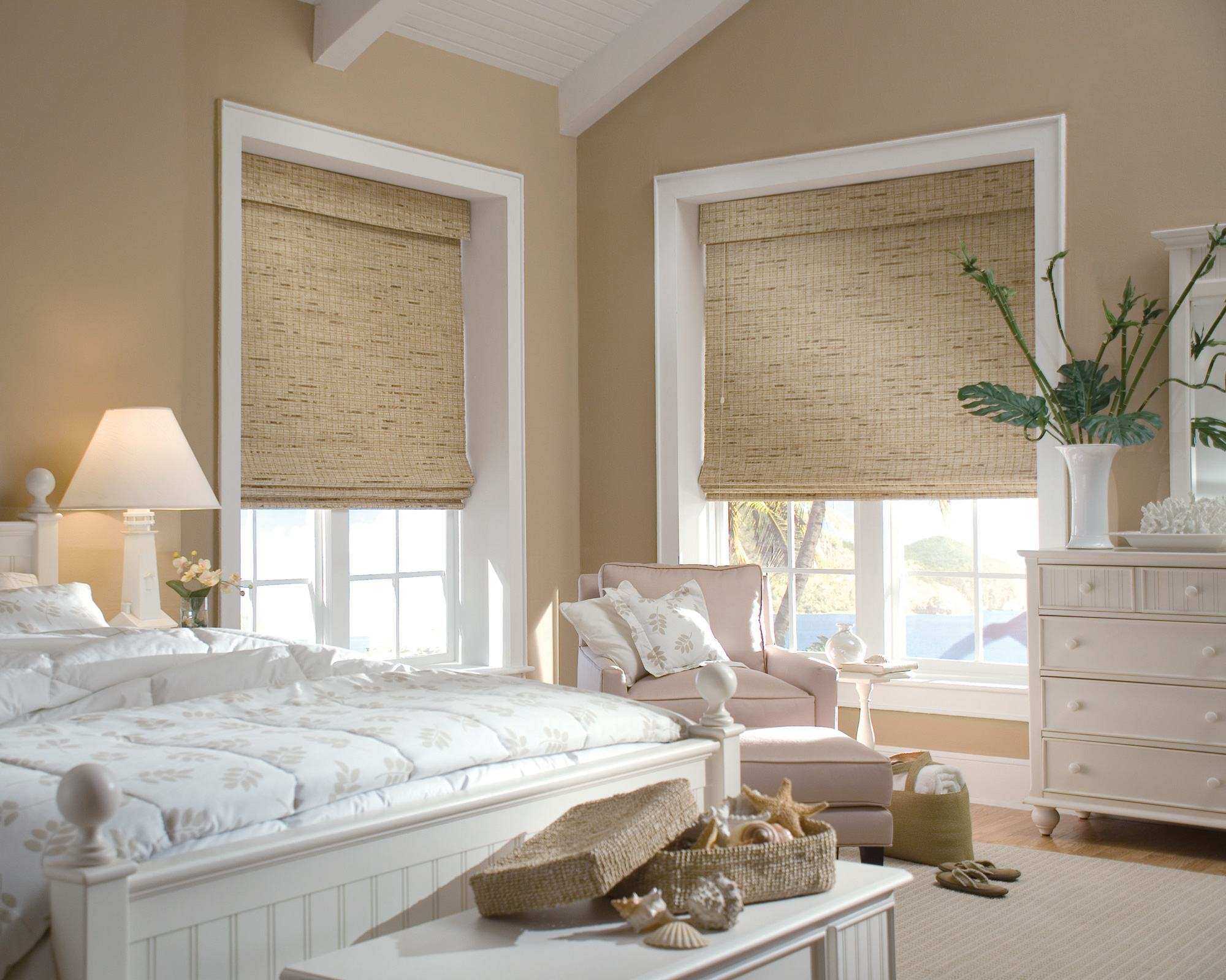 combination of light shades in bedroom decor