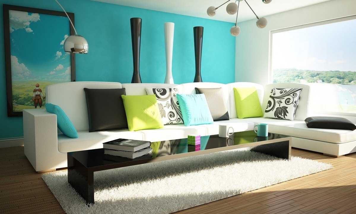 combination of dark colors in a room decor