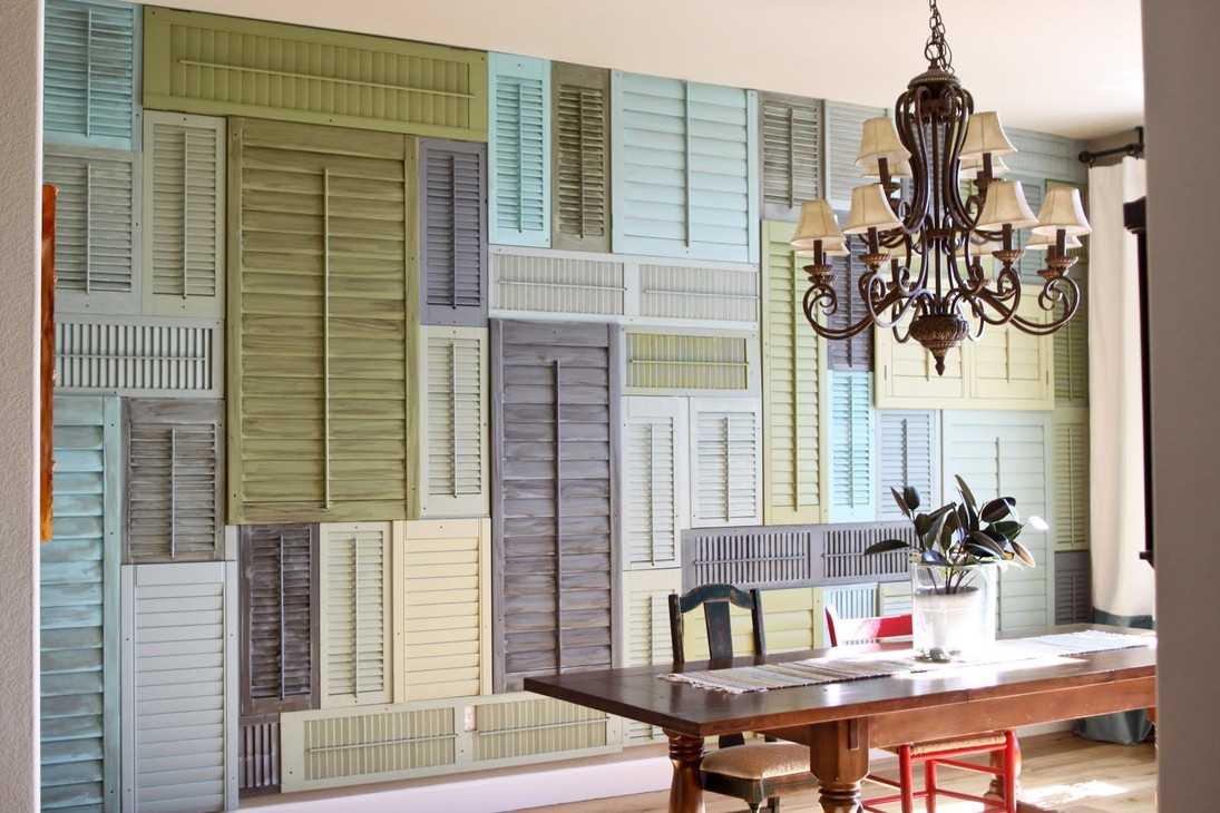 original living room interior with old boards