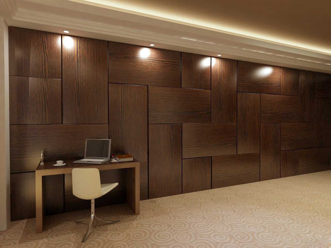 beautiful room decor with wall panels