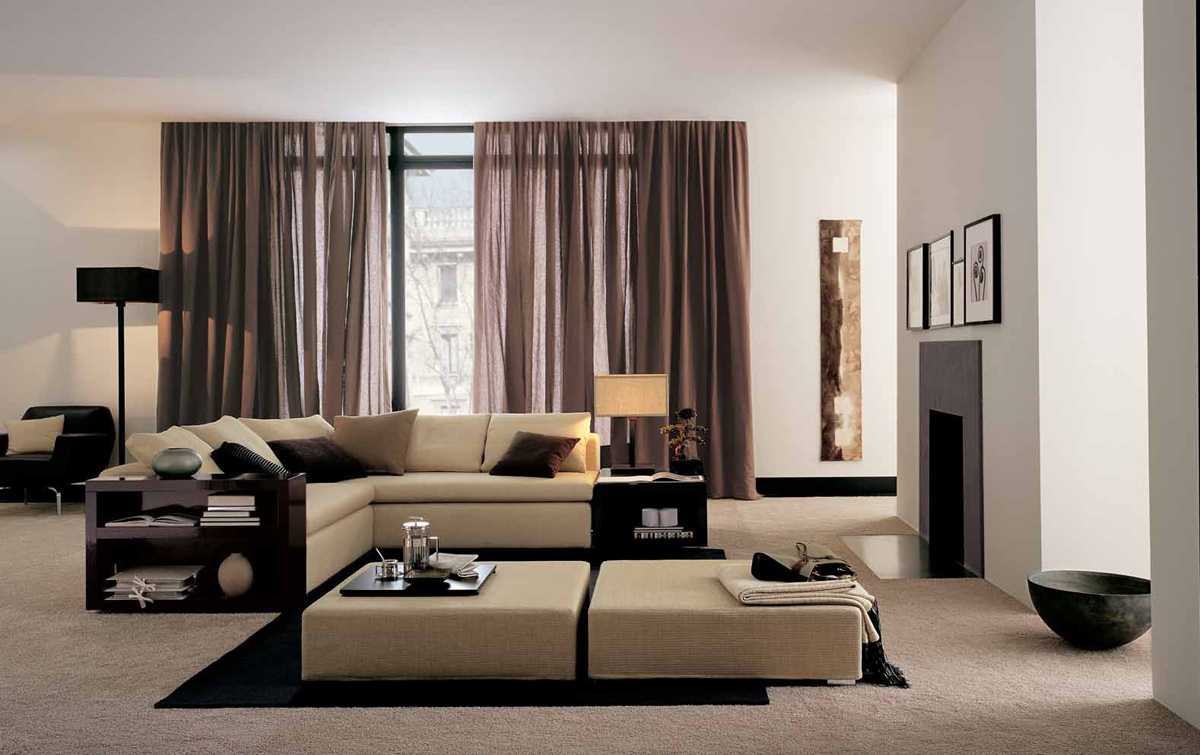 the idea of ​​a chic decoration of the living room with your own hands