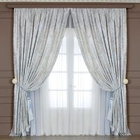 idea of ​​original decoration of curtains picture