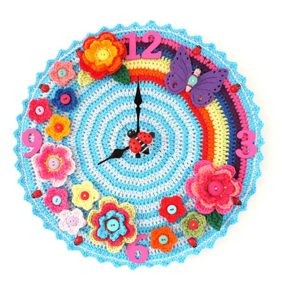 The idea of ​​original DIY wall clock decoration