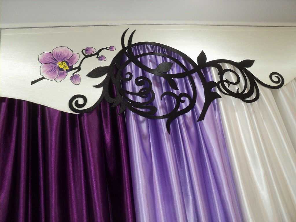 idea of ​​original decoration of curtains