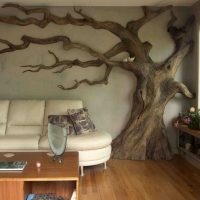 Idea hiasan bilik DIY indah dengan gambar pokok