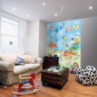 option of bright decoration of a children's room picture