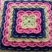 crocheted covers in the decor of the apartment picture