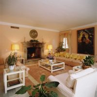 bright style of the apartment in mustard color picture