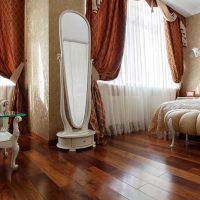 bright dark floor in the decor of the kitchen picture