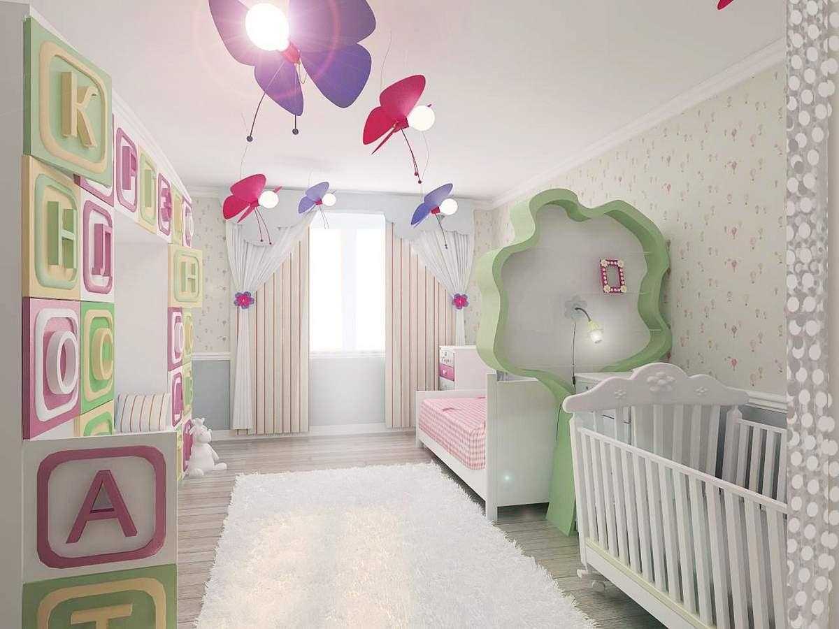 the idea of ​​a beautiful bedroom interior for a girl