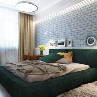 the idea of ​​the original interior of a living room 3-room apartment photo