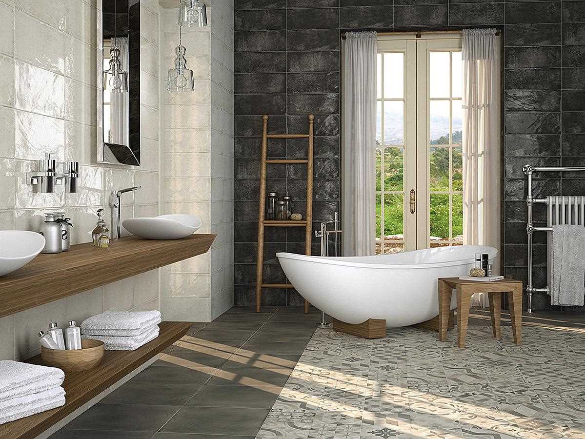 idea of ​​an original bathroom style