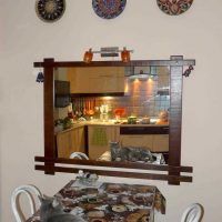 version of the original style of the bedroom with decorative plates on the wall picture