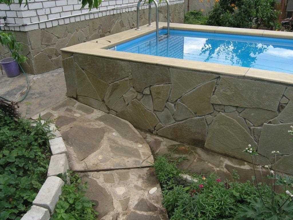 idea of ​​a modern interior of a small pool