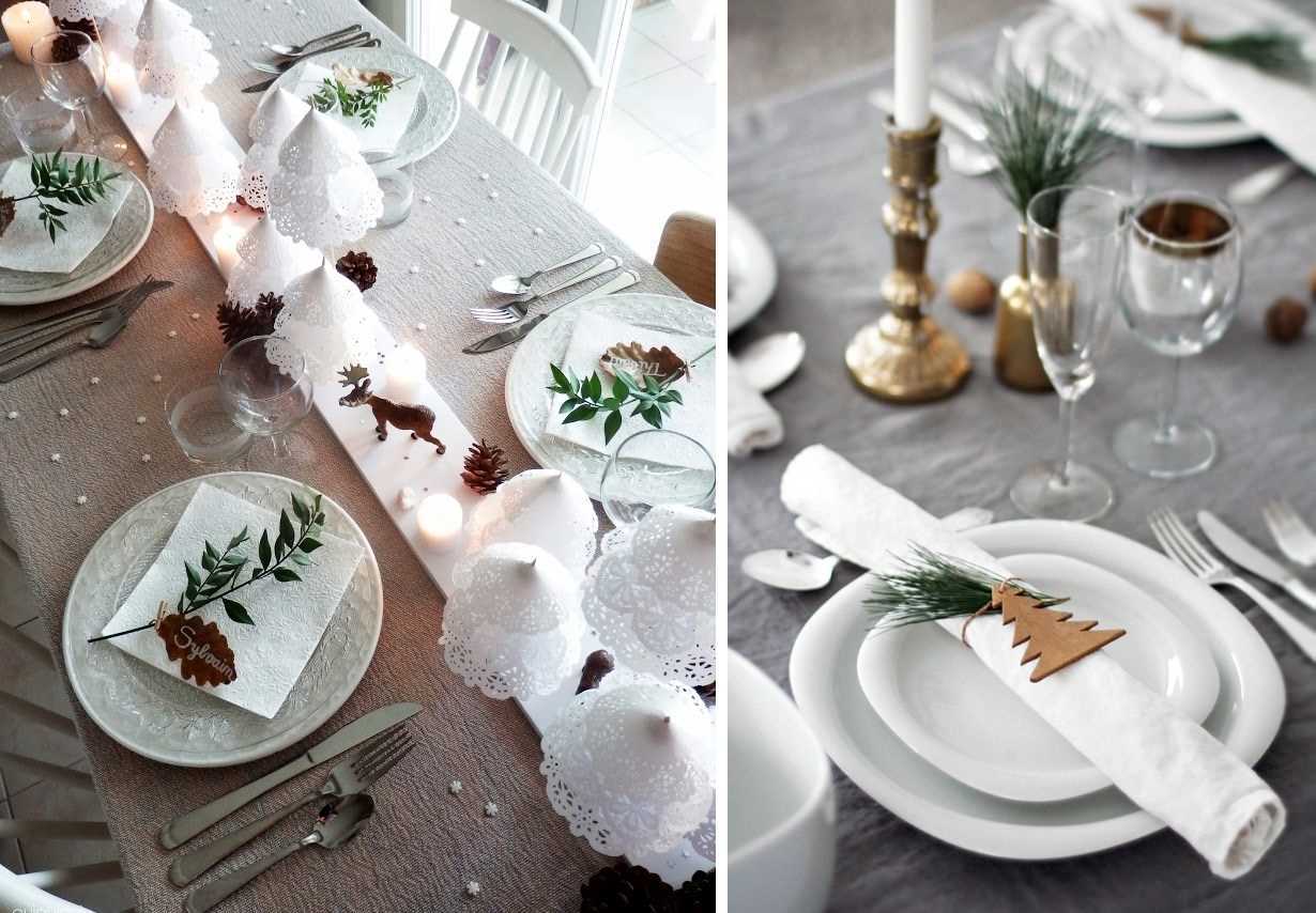 the idea of ​​a beautiful table decoration