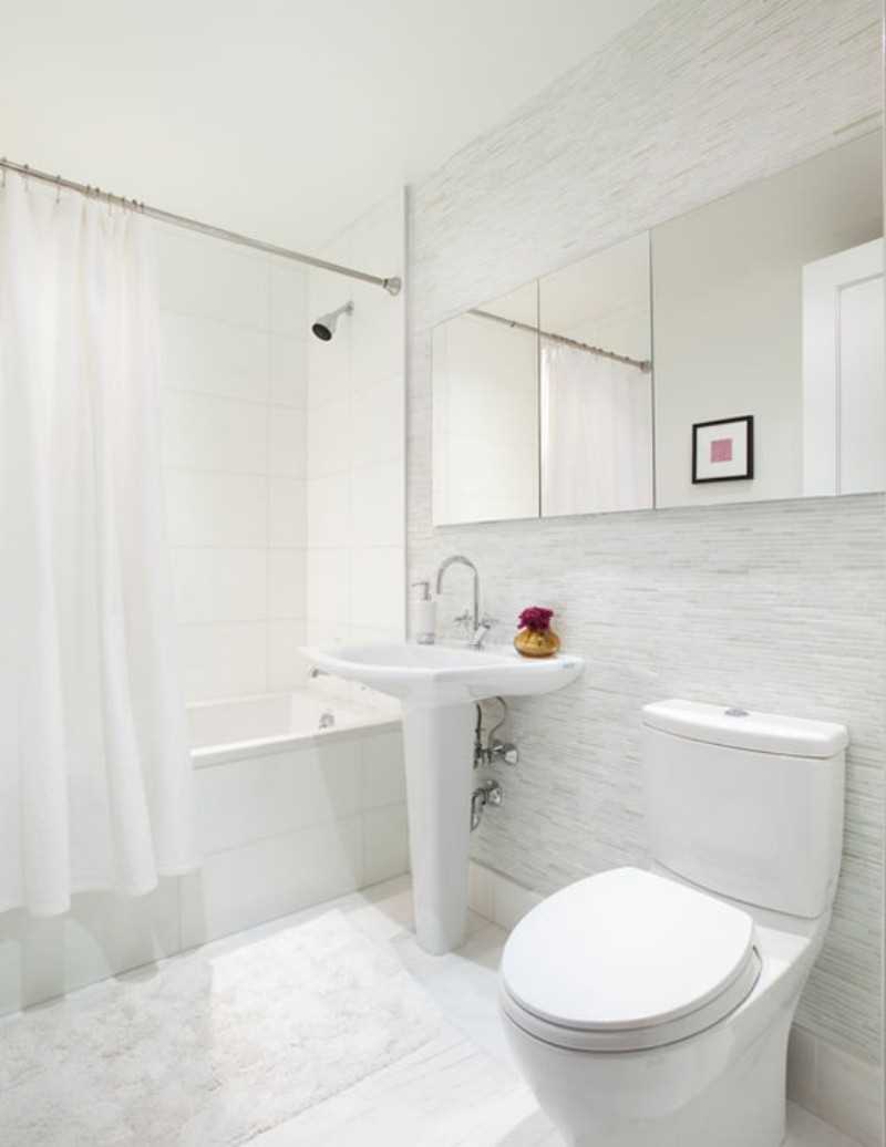 bright white bathtub option