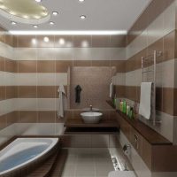 the idea of ​​the original interior of the bathroom in the apartment picture