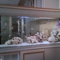 the idea of ​​bright decoration home aquarium photo