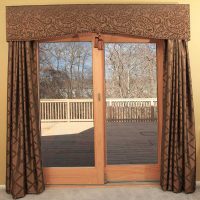 the idea of ​​beautiful decorative curtains in the style of the room picture