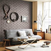 variant of beautiful wall decoration in the living room photo