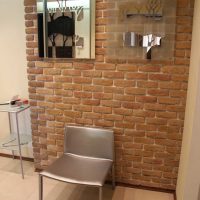 option of using an unusual decorative brick in the style of the room picture