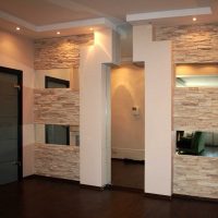 the idea of ​​using an unusual decorative brick in the design of a room picture