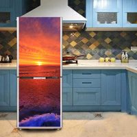 variant of beautiful design of the refrigerator photo