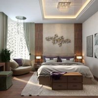 the idea of ​​a beautiful decoration of the bedroom style picture