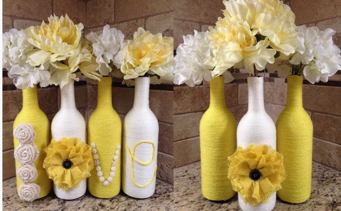 idea of ​​original decoration of bottles with salt