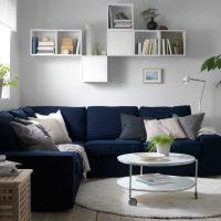 idea hiasan asal ruang tamu dengan gambar sofa