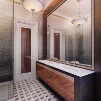 version of the original bathroom design in the apartment photo